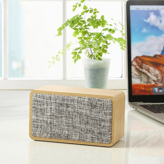 Q2 Double Speaker Wooden Bluetooth Speaker(Yellow) - Desktop Speaker by buy2fix | Online Shopping UK | buy2fix