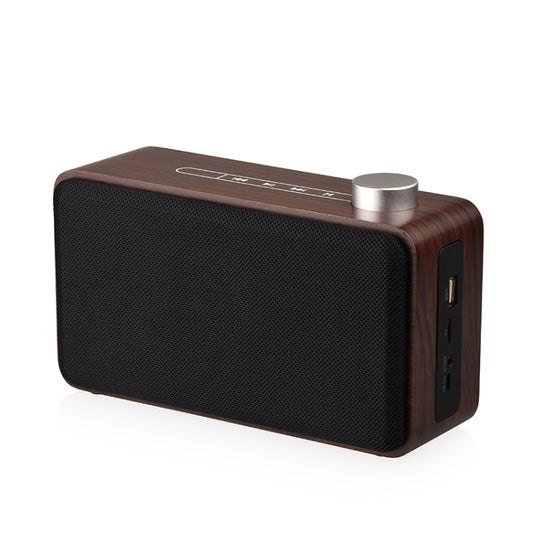 W5A Subwoofer Fabric Wooden Touch Bluetooth Speaker, Support TF Card & U Disk & 3.5mm AUX(Walnut) - Desktop Speaker by buy2fix | Online Shopping UK | buy2fix