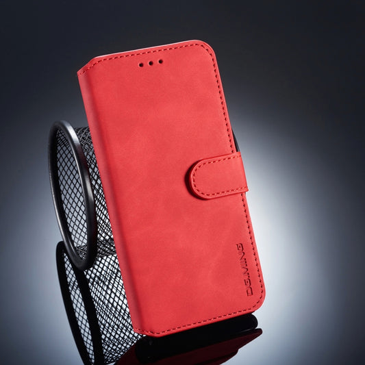 DG.MING Retro Oil Side Horizontal Flip Case for Huawei P20 Pro, with Holder & Card Slots & Wallet (Red) - Huawei Cases by DG.MING | Online Shopping UK | buy2fix