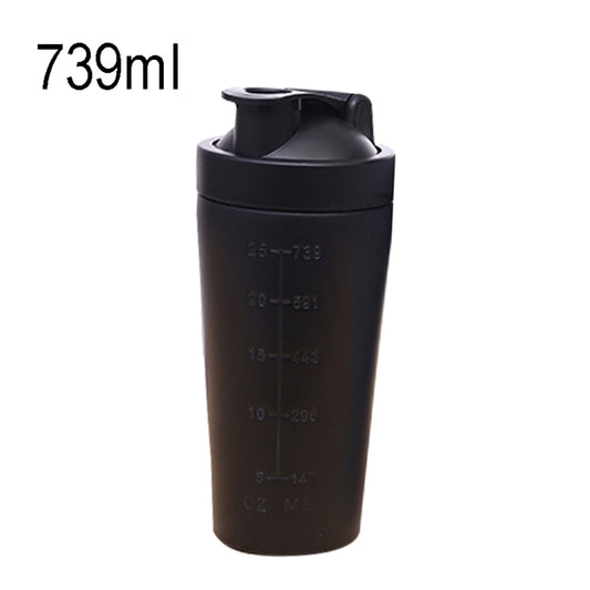 739ml(25oz) Healthy Sports Cup Stainless Steel Protein Powder Classic Shaker Bottle Replacement Milkshake Cup - Vacuum Thermoses & Cups by buy2fix | Online Shopping UK | buy2fix
