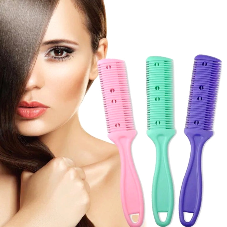 3pcs Hair Tools Double-sided Knife Hair Comb Hair Bangs Trimmer Thinning Device Hair Clipper,  Random Color Delivery - Manual Razor by buy2fix | Online Shopping UK | buy2fix