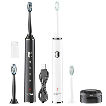 VGR V-809 IPX7 USB Sonic Electric Toothbrush with Memory Function(Black) - Toothbrushes by VGR | Online Shopping UK | buy2fix