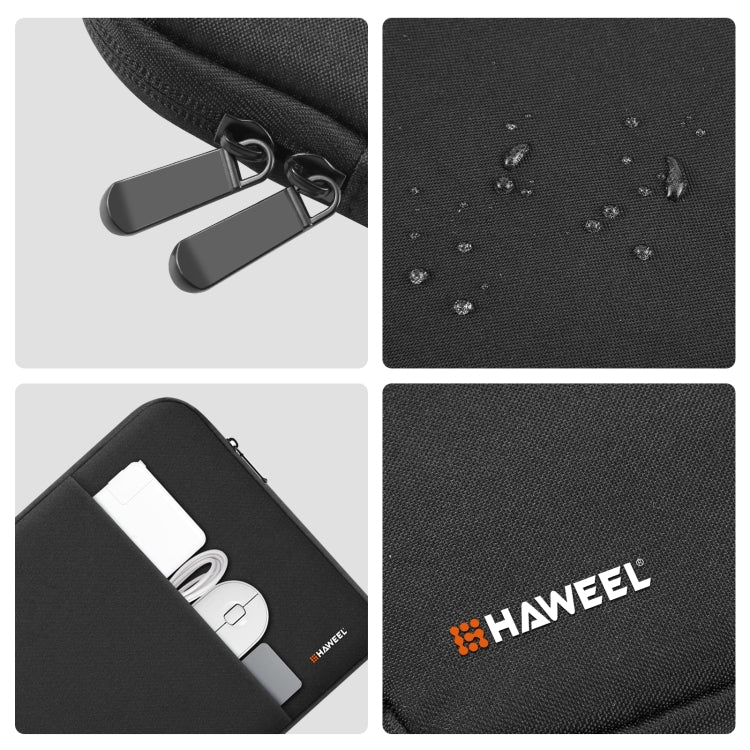 HAWEEL 11 inch Sleeve Case Zipper Briefcase Carrying Bag For Macbook, Samsung, Lenovo, Sony, DELL Alienware, CHUWI, ASUS, HP, 11 inch and Below Laptops / Tablets(Black) - 10 - 11 inch by HAWEEL | Online Shopping UK | buy2fix