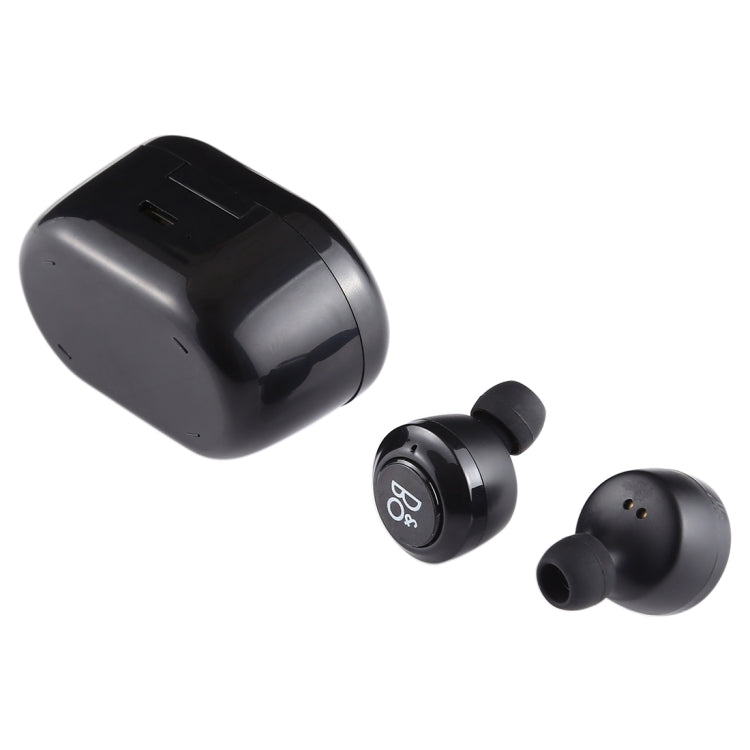 Air Twins TWS1 Bluetooth V5.0 Wireless Stereo Earphones with Magnetic Charging Box(Black) - TWS Earphone by buy2fix | Online Shopping UK | buy2fix