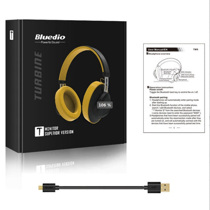 Bluedio TMS Bluetooth Version 5.0 Headset Bluetooth Headset Can Connect Cloud Data to APP(Black) - Headset & Headphone by Bluedio | Online Shopping UK | buy2fix