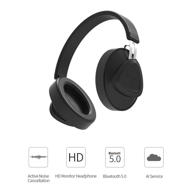 Bluedio TMS Bluetooth Version 5.0 Headset Bluetooth Headset Can Connect Cloud Data to APP(Black) - Headset & Headphone by Bluedio | Online Shopping UK | buy2fix