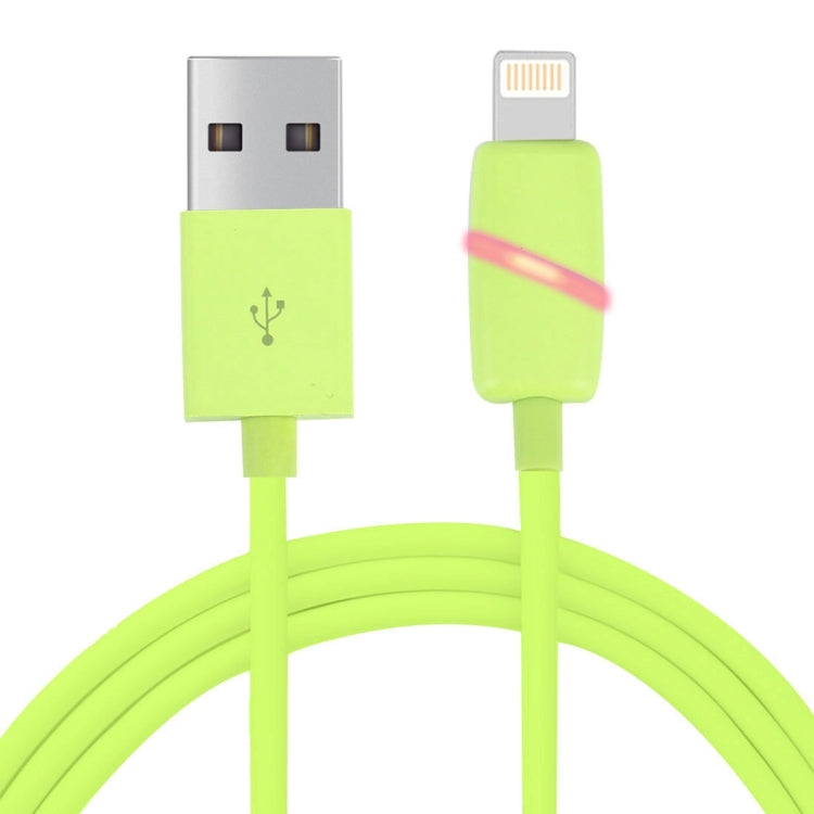 1m Circular Bobbin Gift Box Style 8 Pin to USB Data Sync Cable with Indicator for iPhone, iPad(Green) - Normal Style Cable by buy2fix | Online Shopping UK | buy2fix