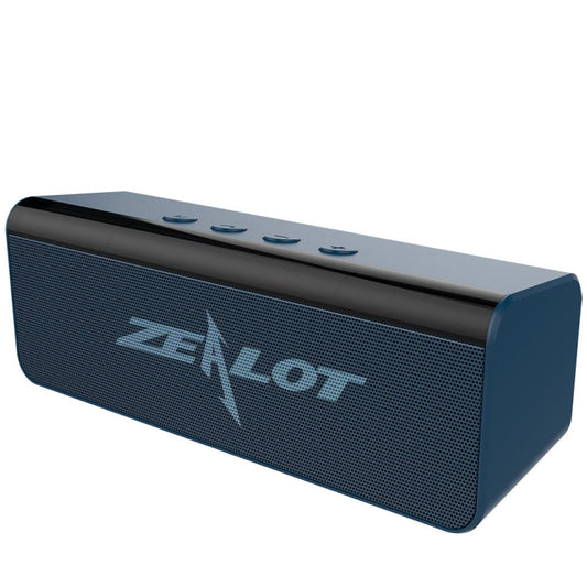 ZEALOT S31 10W 3D HiFi Stereo Wireless Bluetooth Speaker, Support Hands-free / USB / AUX / TF Card (Gray Blue) - Desktop Speaker by ZEALOT | Online Shopping UK | buy2fix