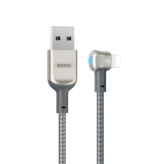 REMAX RC-024i Sury Leyo Series 1.2m 2.4A USB to 8 Pin Data Cable for iPhone, iPad(Silver) - Normal Style Cable by REMAX | Online Shopping UK | buy2fix
