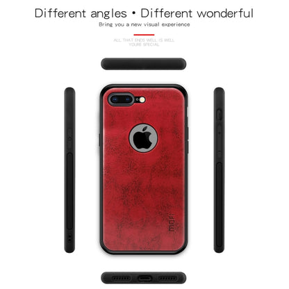 MOFI Shockproof PC+TPU+PU Leather Protective Back Case for iPhone 7 Plus(Red) - More iPhone Cases by MOFI | Online Shopping UK | buy2fix