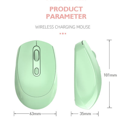 M107 4-buttons 1600 DPI 2.4GHz Wireless Rechargeable Mouse (Green) - Wireless Mice by buy2fix | Online Shopping UK | buy2fix