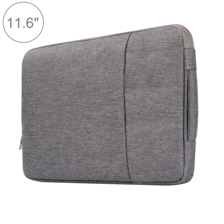 11.6 inch Universal Fashion Soft Laptop Denim Bags Portable Zipper Notebook Laptop Case Pouch for MacBook Air, Lenovo and other Laptops, Size: 32.2x21.8x2cm (Grey) - 10 - 11 inch by buy2fix | Online Shopping UK | buy2fix