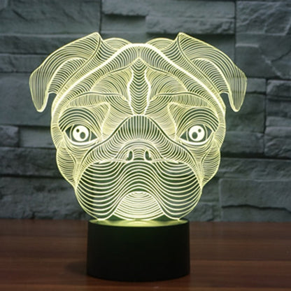 Dog Shape 3D Touch Switch Control LED Light , 7 Color Discoloration Creative Visual Stereo Lamp Desk Lamp Night Light - Novelty Lighting by buy2fix | Online Shopping UK | buy2fix