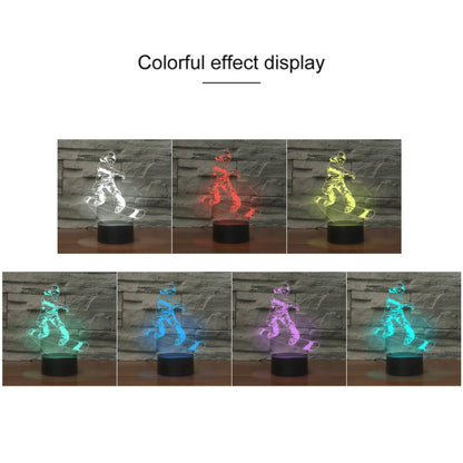 Skate Boy Shape 3D Colorful LED Vision Light Table Lamp, USB & Battery Version - Novelty Lighting by buy2fix | Online Shopping UK | buy2fix