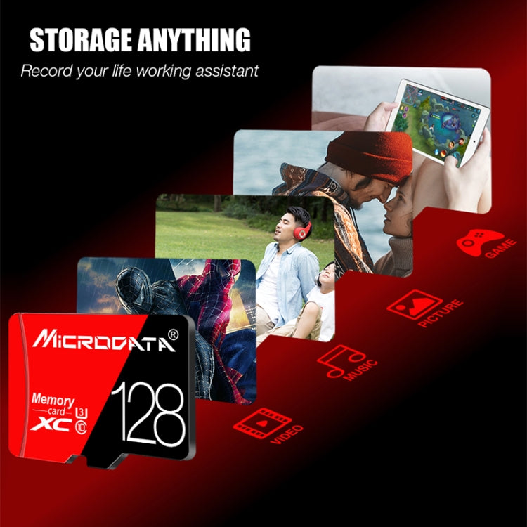 MICRODATA 64GB High Speed U3 Red and Black TF(Micro SD) Memory Card - Micro SD Card by MiCRODATA | Online Shopping UK | buy2fix