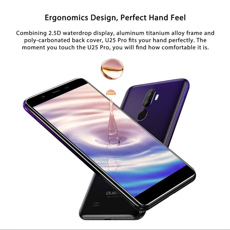 [HK Warehouse] OUKITEL U25 Pro, 4GB+64GB, Dual Back Cameras, Fingerprint Identification, 5.5 inch Android 8.1 MTK6750T Octa Core up to 1.5GHz, Network: 4G, Dual SIM, OTG, OTA(Twilight) - Other by OUKITEL | Online Shopping UK | buy2fix