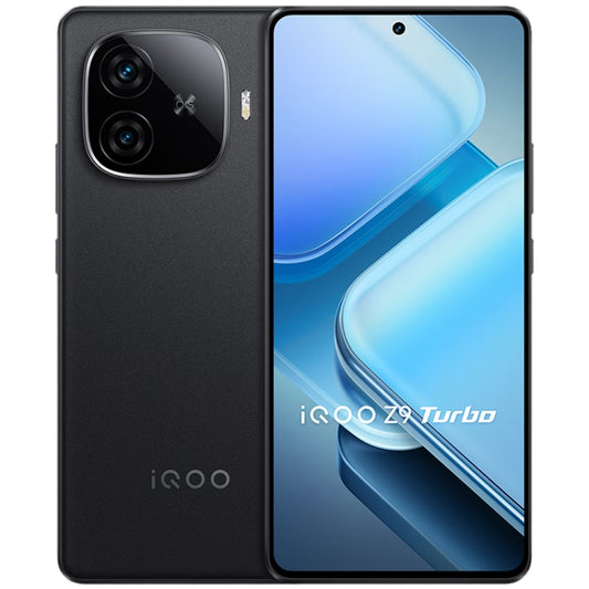 vivo iQOO Z9 Turbo, Dual Back Cameras, 16GB+256GB, Face ID Screen Fingerprint Identification, 6.78 inch Android 14.0 OriginOS 4 Snapdragon 8s Gen 3 Octa Core 3.0GHz, OTG, NFC, Network: 5G, Support Google Play (Black) - vivo by vivo | Online Shopping UK | buy2fix