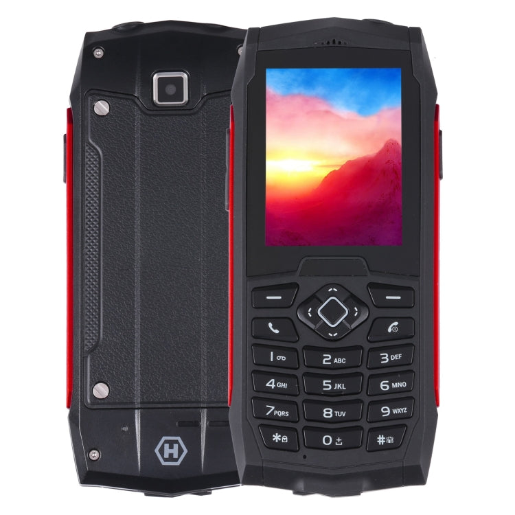 Rugtel R1D Rugged Phone, IP68 Waterproof Dustproof Shockproof, 2.4 inch, MTK6261D, 2000mAh Battery, Loud Box Speaker, FM, Network: 2G, Dual SIM (Red) - Others by Rugtel | Online Shopping UK | buy2fix