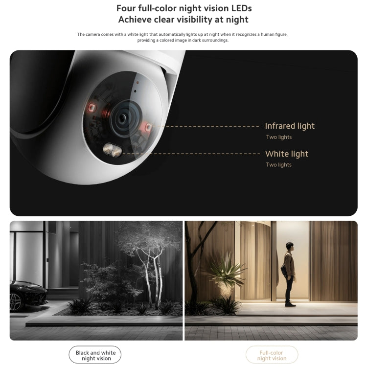 Original Xiaomi CW300 4MP Outdoor Camera IP66 Waterproof Full Color Night Vision WiFi Camera, US Plug - Wireless Camera by Xiaomi | Online Shopping UK | buy2fix