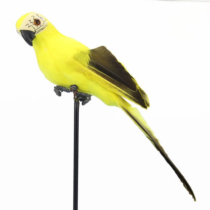 25cm Simulation Parrot Simulation Macaw Horticultural Decoration (Yellow) - Desktop Ornaments by buy2fix | Online Shopping UK | buy2fix