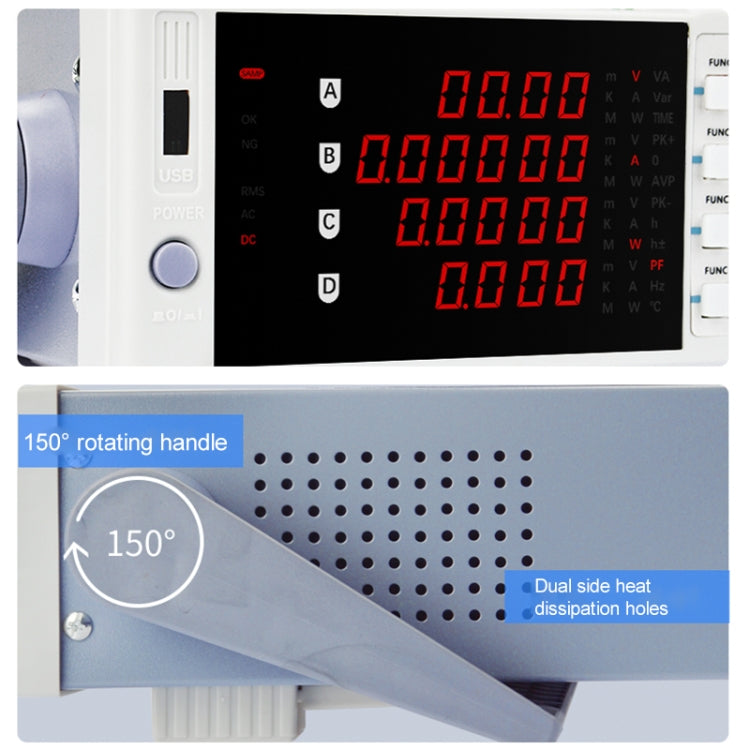 DCUU PM310 Intelligent Electrical Parameters Measuring Instrument (US Plug) - Current & Voltage Tester by buy2fix | Online Shopping UK | buy2fix