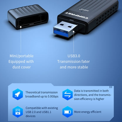 COMFAST CF-970AX 3000Mbps Dual Band Wireless Network Card WiFi6 USB Adapter - USB Network Adapter by COMFAST | Online Shopping UK | buy2fix