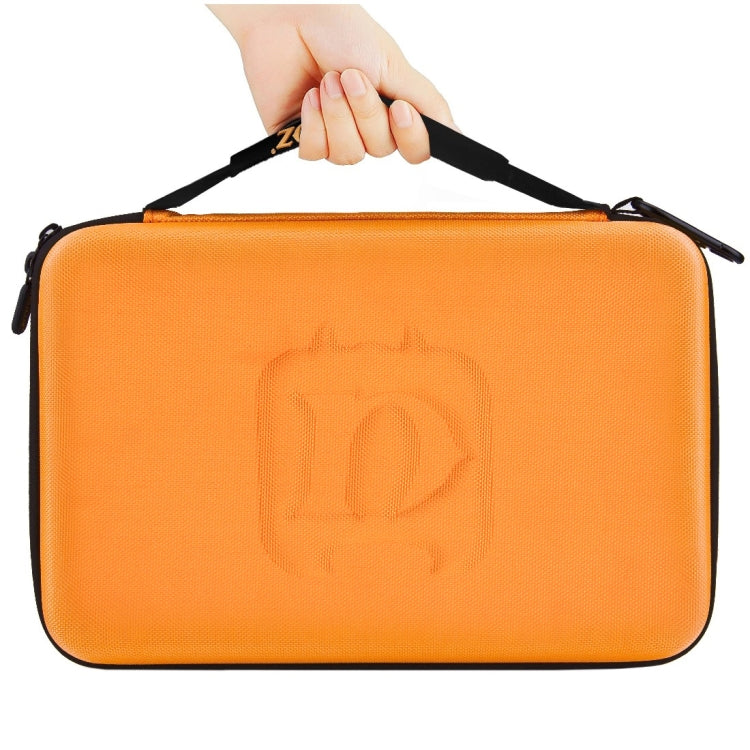 PULUZ Waterproof Carrying and Travel Case for for GoPro, Insta360, DJI and Other Action Cameras Accessories, Large Size: 32cm x 22cm x 7cm(Orange) - Carry Cases by PULUZ | Online Shopping UK | buy2fix