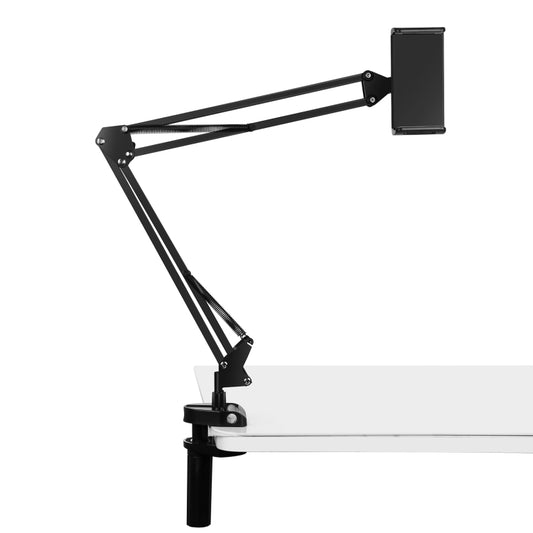 PULUZ  Live Broadcast Desktop Arm Stand Suspension Clamp Holder with Tablet PC Clamp(Black) - Stand by PULUZ | Online Shopping UK | buy2fix