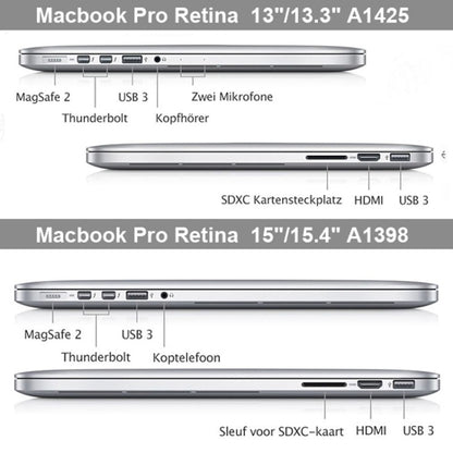 Frosted Hard Protective Case for Macbook Pro Retina 15.4 inch  A1398(Grey) - MacBook Pro Cases by buy2fix | Online Shopping UK | buy2fix