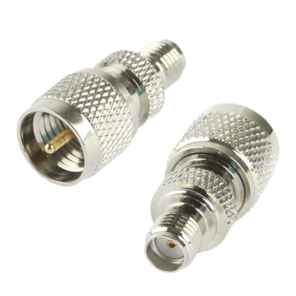 Coaxial SMA Female to Mini UHF Male Adapter(Silver) - Connectors by buy2fix | Online Shopping UK | buy2fix