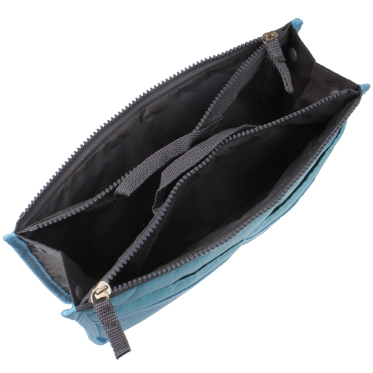 Thicken Portable Multi-function Double Zipper Cosmetic Bag, Storage Bag in Bag (Blue) - Storage Bags by buy2fix | Online Shopping UK | buy2fix