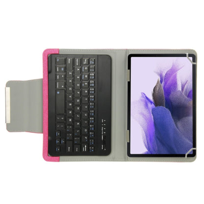 Universal Leather Tablet Case with Separable Bluetooth Keyboard and Holder for 10.1 inch Tablet PC(Magenta) - Universal Keyboard by buy2fix | Online Shopping UK | buy2fix