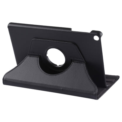 Litchi Texture Horizontal Flip 360 Degrees Rotation Leather Case for Galaxy Tab A 10.1 (2019) T510 / T515, with Holder (Black) - Tab A 10.1 (2019) T510 / T515 by buy2fix | Online Shopping UK | buy2fix