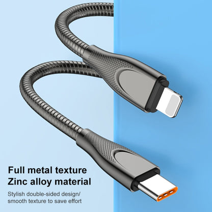 ADC-009 USB-C / Type-C to USB-C / Type-C Zinc Alloy Hose Fast Charging Data Cable, Cable Length: 1m(Gun Metal) - USB-C & Type-C Cable by buy2fix | Online Shopping UK | buy2fix