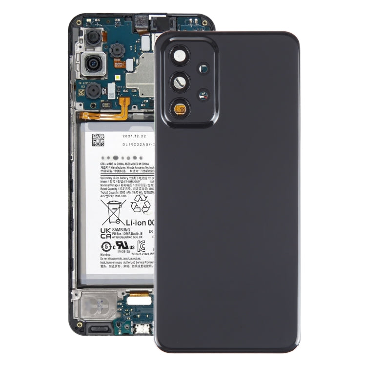 For Samsung Galaxy A23 4G SM-A235F Original Battery Back Cover with Camera Lens Cover (Black) - Back Cover by buy2fix | Online Shopping UK | buy2fix