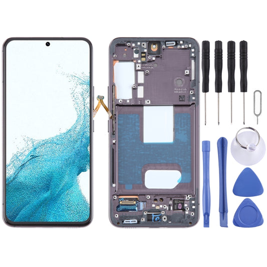 For Samsung Galaxy S22 5G SM-S901B Original LCD Screen Digitizer Full Assembly with Frame (Black) - Galaxy S Series Parts by buy2fix | Online Shopping UK | buy2fix