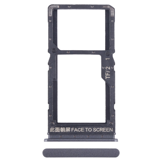 For Xiaomi Redmi Note 12 5G SIM Card Tray + SIM / Micro SD Card Tray (Black) - Card Tray by buy2fix | Online Shopping UK | buy2fix