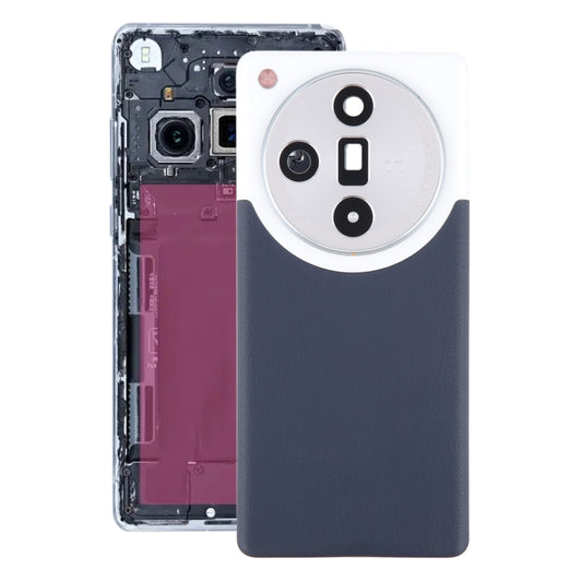 For OPPO Find X7 Ultra Original Battery Back Cover with Camera Lens Cover(Blue) - Back Cover by buy2fix | Online Shopping UK | buy2fix