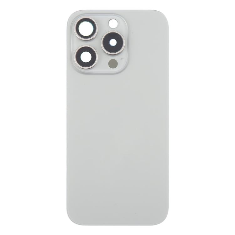 For iPhone 16 Pro Original Glass Battery Back Cover with Camera Lens Cover + MagSafe Magnet(Silver) -  by buy2fix | Online Shopping UK | buy2fix