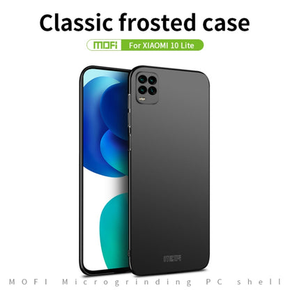 For Xiaomi Mi 10 Lite MOFI Frosted PC Ultra-thin Hard Case(Black) - Xiaomi Cases by MOFI | Online Shopping UK | buy2fix