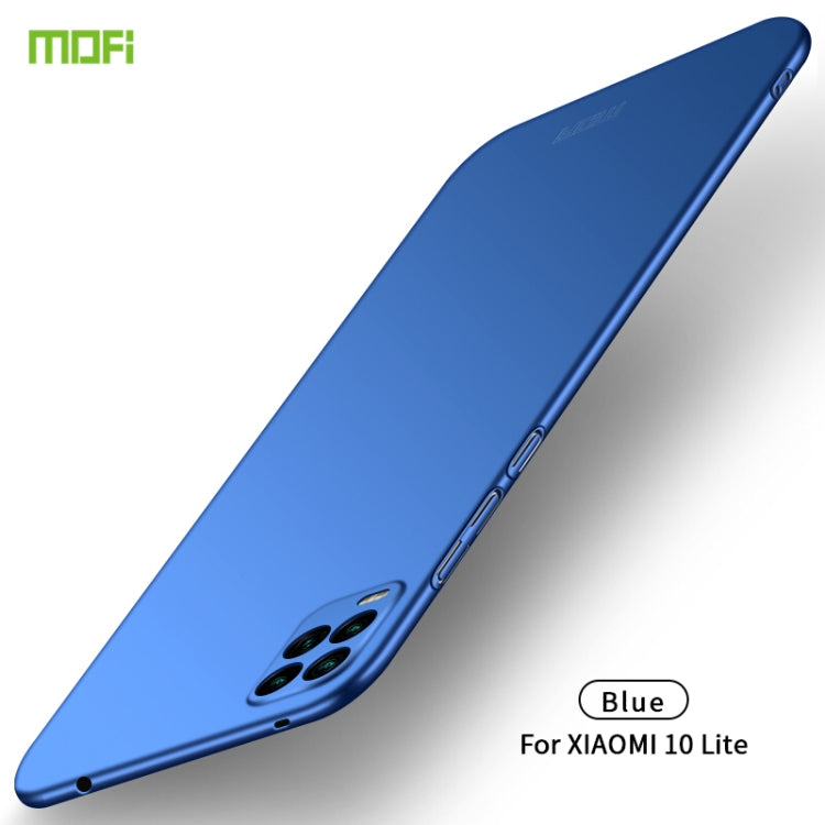 For Xiaomi Mi 10 Lite MOFI Frosted PC Ultra-thin Hard Case(Blue) - Xiaomi Cases by MOFI | Online Shopping UK | buy2fix