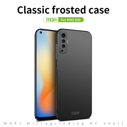 For Vivo X50 MOFI Frosted PC Ultra-thin Hard Case(Black) - vivo Cases by MOFI | Online Shopping UK | buy2fix