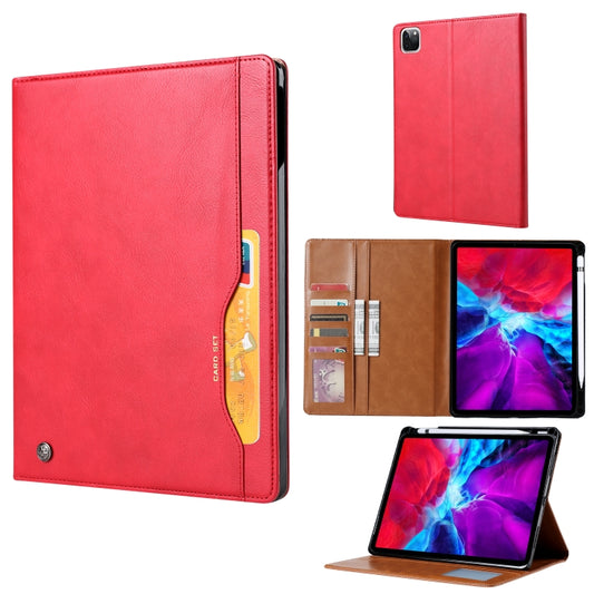 For iPad Air 11 2024 / Air 2022/2020 10.9 Knead Skin Texture Leather Tablet Case(Red) - iPad Air (2022) / (2020) 10.9 Cases by buy2fix | Online Shopping UK | buy2fix