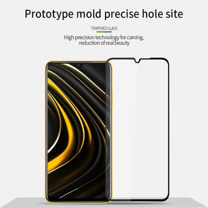 For Xiaomi Poco M3 MOFI 9H 2.5D Full Screen Tempered Glass Film(Black) -  by MOFI | Online Shopping UK | buy2fix