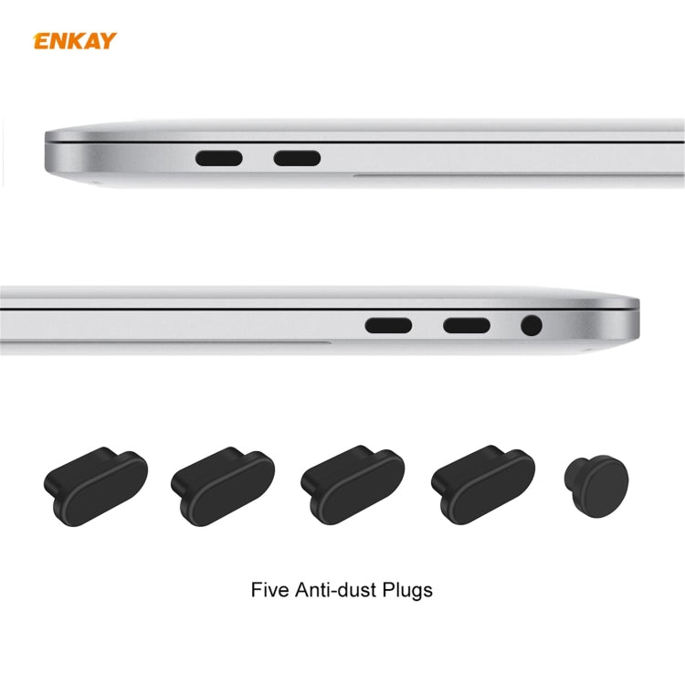 ENKAY 3 in 1 Matte Laptop Protective Case + US Version TPU Keyboard Film + Anti-dust Plugs Set for MacBook Pro 13.3 inch A1708 (without Touch Bar)(Pink) - MacBook Pro Cases by ENKAY | Online Shopping UK | buy2fix