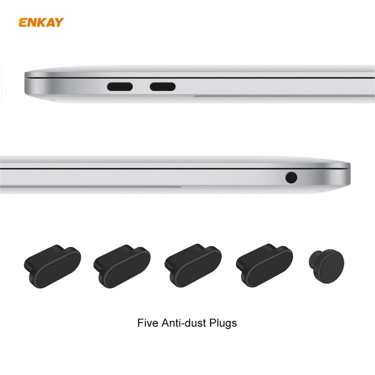 For MacBook Air 13.3 inch A2179 & A2337 2020 ENKAY 3 in 1 Crystal Laptop Protective Case + EU Version TPU Keyboard Film + Anti-dust Plugs Set(Light Blue) - MacBook Air Cases by ENKAY | Online Shopping UK | buy2fix