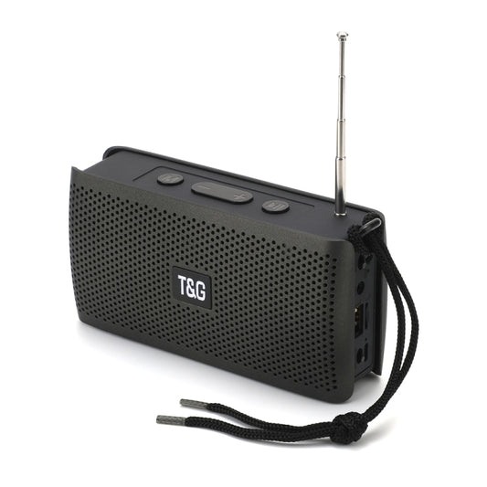 T&G TG282 Portable Bluetooth Speakers with Flashlight, Support TF Card / FM / 3.5mm AUX / U Disk / Hands-free Call(Black) - Desktop Speaker by T&G | Online Shopping UK | buy2fix