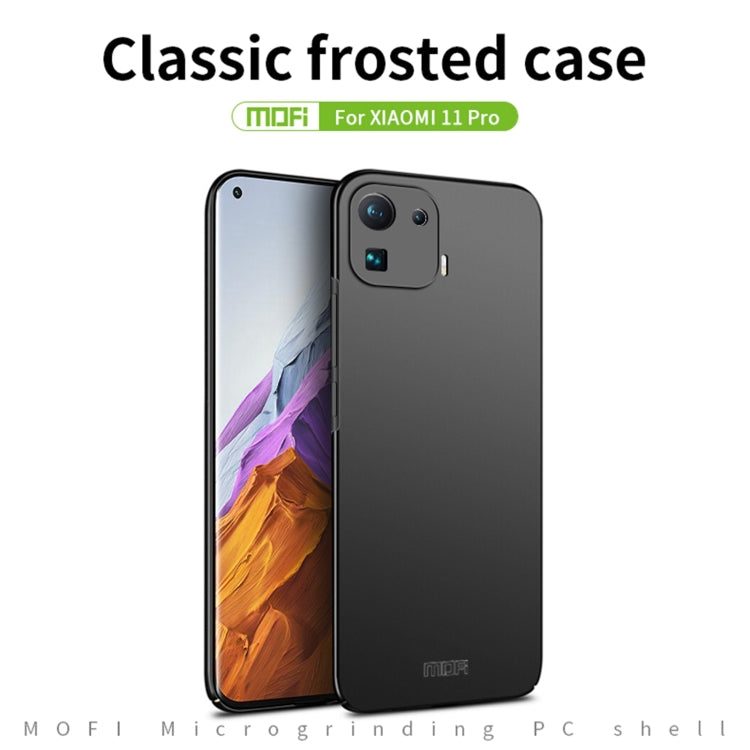 For Xiaomi Mi 11 Pro MOFI Frosted PC Ultra-thin Hard Case(Red) - Xiaomi Cases by MOFI | Online Shopping UK | buy2fix