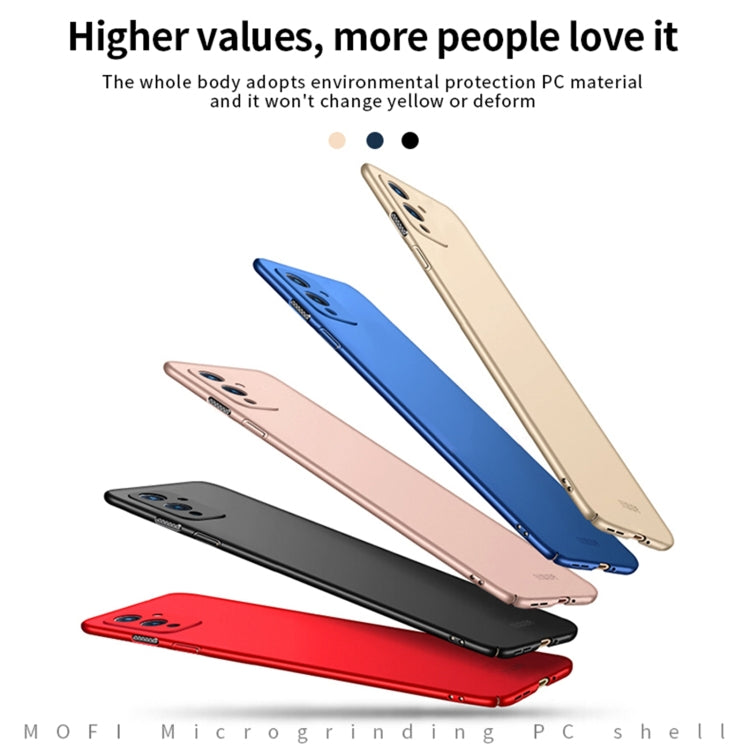For OnePlus 9 MOFI Frosted PC Ultra-thin Hard Case(Red) - OnePlus Cases by MOFI | Online Shopping UK | buy2fix