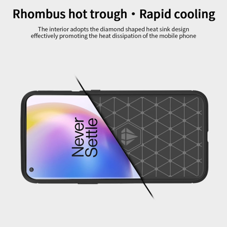 For OnePlus 8 Pro MOFI Gentleness Series Brushed Texture Carbon Fiber Soft TPU Case(Grey) - OnePlus Cases by MOFI | Online Shopping UK | buy2fix